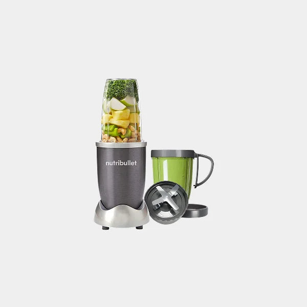 Nutribullet 600 Watts, , Multi-Function High Speed Blender, Mixer System With Nutrient Extractor, Smoothie Maker,5 Piece Set |NBR-0812M - Grey