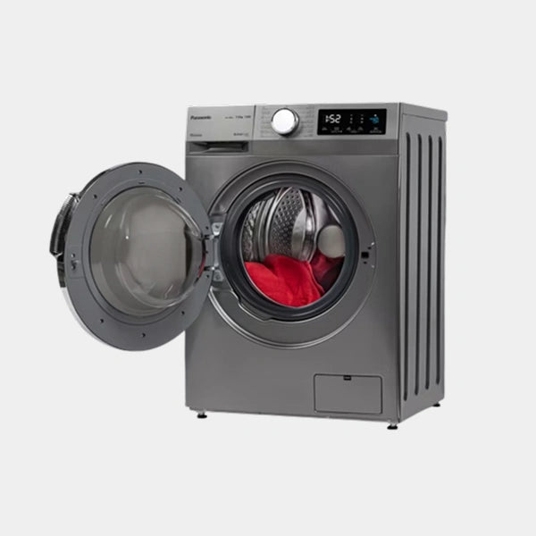Panasonic 7Kg Front Load Washing Machine, Abaya Wash |NA-14MG1LAS- Silver