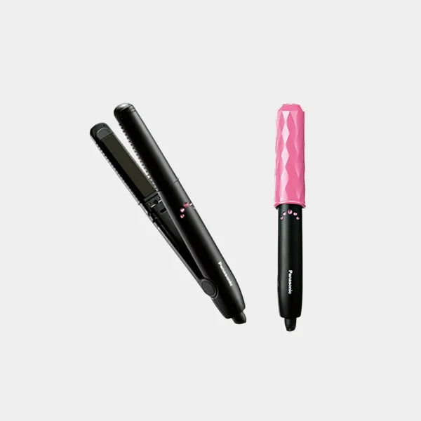 Panasonic Hair Straightener Keratin & Botanical Oil Infused Ceramic Plate, Portable | EH-HV11-K685