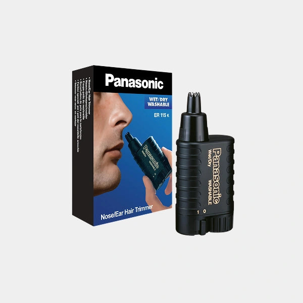 Panasonic Male Nose & Ear Hair Trimmer Wet/Dry Application |ER115KP201| - Black