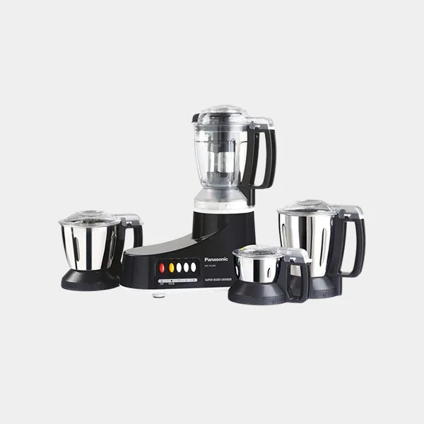 Panasonic Mixer Grinders motor locked wattage, 1000W, 4 JAR, Juice Filter, Polycarbonate Material Black |MX-AC400KTZ |