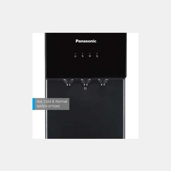 Panasonic Top Loading Water Dispenser, Hot, Cold & Normal Water, 20L, Child Safety lock, Over Heat Protetion, Stainless steel for hot tank | SDM-WD3238TG |- Silver and Black