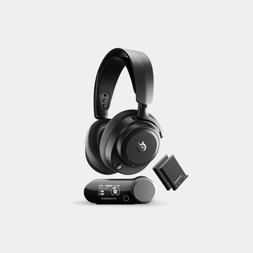 SteelSeries Arctis Nova Pro Wireless Omni Gaming Headset | Up to 60 Hours Battery Life | Hi-Res Audio | OmniPlay | ClearCast Pro AI Noise Cancelling Mic | Infinite Power System | SS-HS-ARC-NOV-PRO-OMNI-BK - Black
