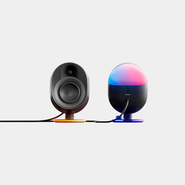 SteelSeries Arena 7 UK 2.1 Bluetooth Gaming Speakers with RGB Lighting (3 Piece) - Black