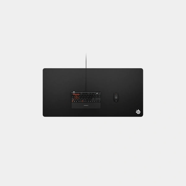 SteelSeries QcK 3XL Cloth Gaming Mouse Pad | Optimized for Gaming Sensors | Maximum Control | SS-MP-QCK-3XL-BK - Black
