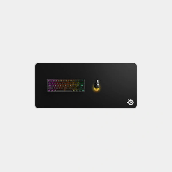 SteelSeries QcK Heavy XXL Cloth Gaming Mouse Pad | Extra Thick Non-Slip Rubber Base | Exclusive Micro-Woven Surface | Optimized for Gaming Sensors | Maximum Control | SS-MP-QCKHVY-XXL-BK - Black
