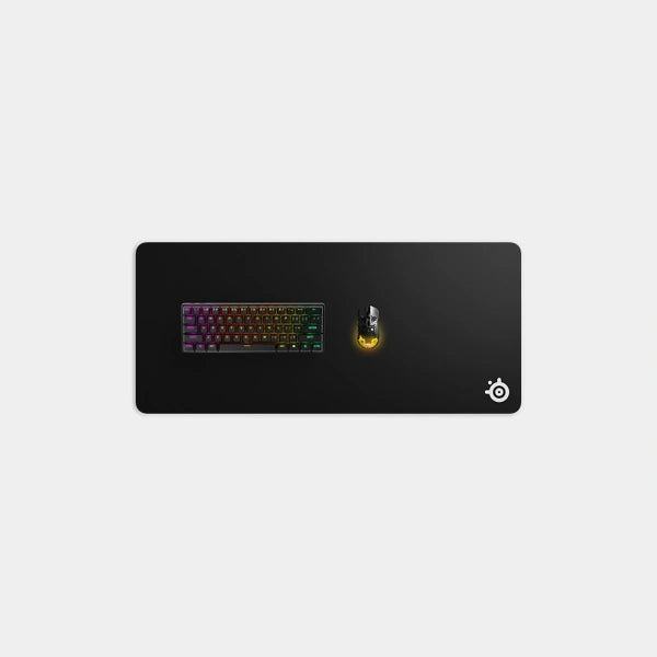 SteelSeries QcK XXL Cloth Gaming Mouse Pad | Extra Thick Non-Slip Rubber Base | Exclusive Micro-Woven Surface | Optimized for Gaming Sensors | Maximum Control | SS-MP-QCK-XXL-BK - Black