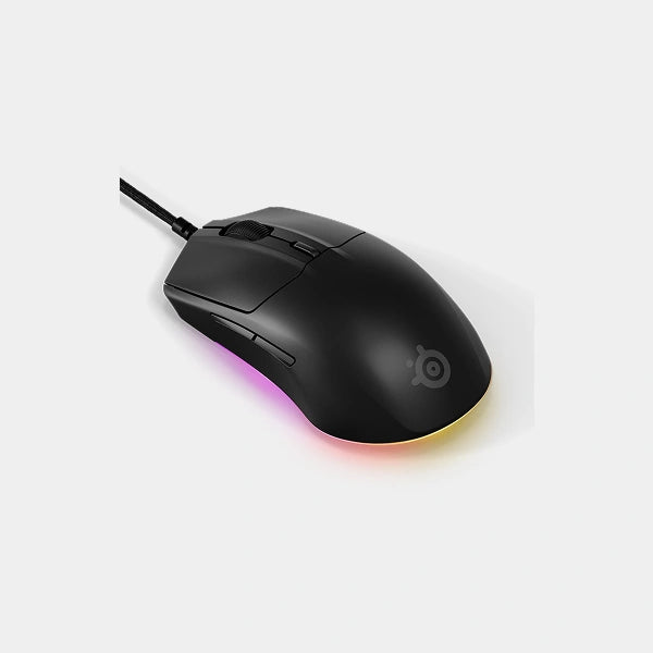 SteelSeries Rival 3 USB Gaming Mouse | 8,500 CPI True Move Core Optical Sensor | 6 Programmable Buttons | Split Trigger Buttons | Brilliant Prism RGB Lighting | SS-MS-RIVAL3-GEN2-BK