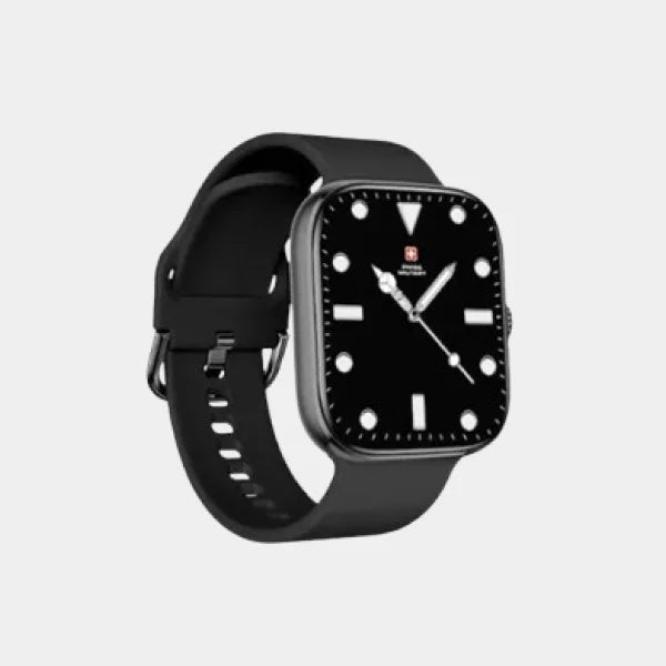 Swiss Military Alps 4 Smartwatch (SM-WCH-ALPS4-BLKF-BLKSS ) - Black Frame With Black Silicon Strap