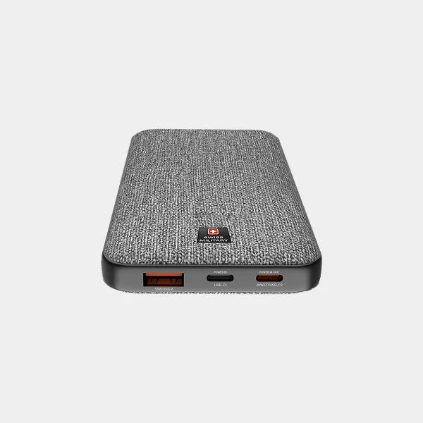 Swiss Military Power Bank 10000mAh 2C1A With Pd Fast Charge - Grey