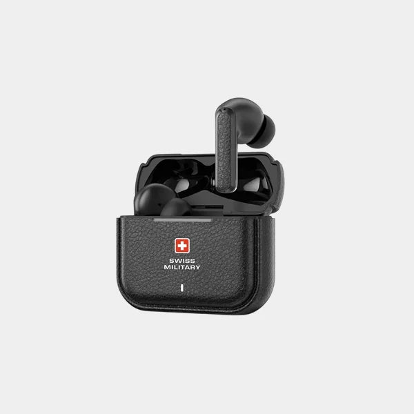 Swiss Military Stereo Earbuds |Victor RT75 Pro TWS With ANC/ENC - Black