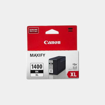 CANON PGI-1400 XL High Yield Black Genuine Ink Cartridge, Prints Up to 1400 A4 Pages