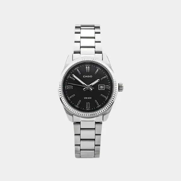 CASIO Men's Analog Black Dial Watch - MTP-1302D-1A1DF