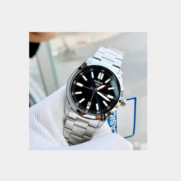 CASIO Men's Analog Black Dial Watch - MTP-VD02D-1EUDF