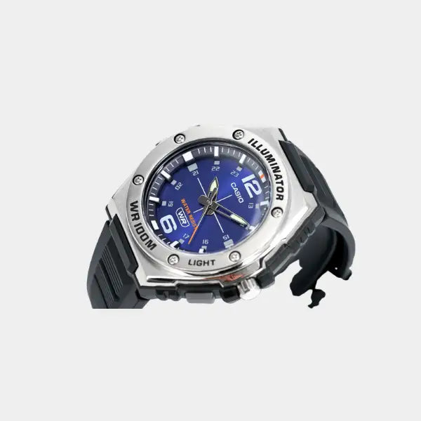 CASIO Men's Analog Blue Dial Watch - MWA-100H-2AVDF