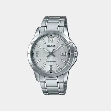 CASIO Men's Analog White Dial Watch - MTP-V004D-7B2UDF