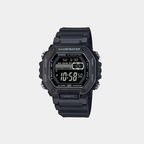 CASIO Men's Digital Black Dial Watch - MWD-110HB-1BVDF