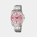 CASIO Women's Analog Pink Dial Watch - LTP-1314D-5AVDF