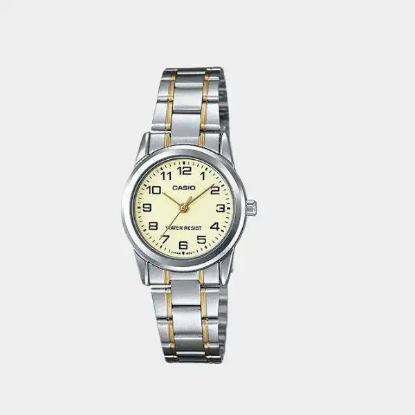 Casio Women's 25MM Dual Tone Analog Stainless Steel Strap Watch 