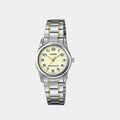 Casio Women's 25MM Dual Tone Analog Stainless Steel Strap Watch 