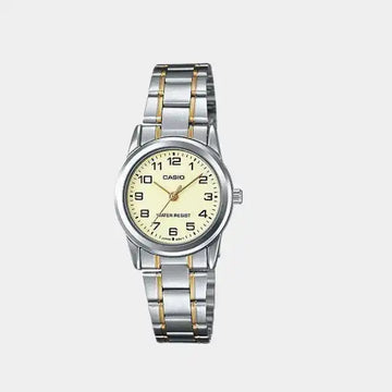 Casio Women's 25MM Dual Tone Analog Stainless Steel Strap Watch 