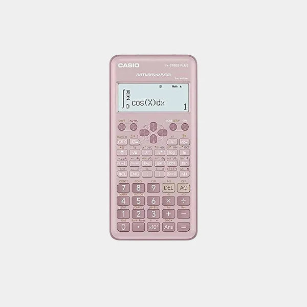 Casion fx- 570ES Plus calculator 2nd Edition - Peach