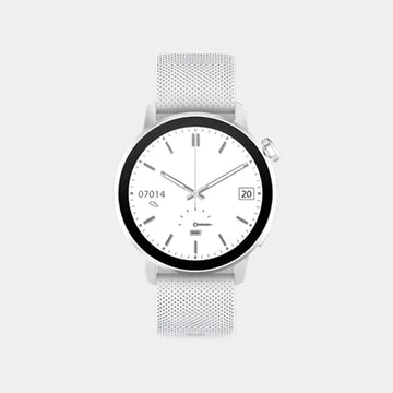 DCU Tecnologic GPS GeoTrack S Smartwatch | 1.32″ AMOLED Display | ABC Sensors | 130+ Sport Modes | Google & Siri Voice Assistant | 34157087 - Silver