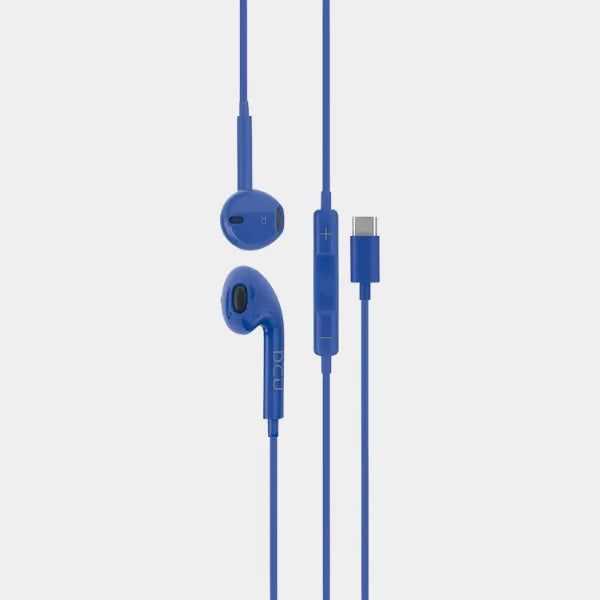 DCU Tecnologic USB-C Wired Earphone blue