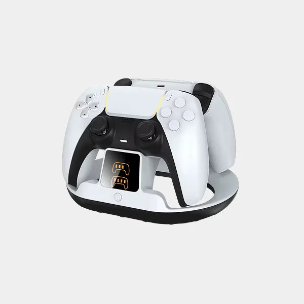 Deadskull Dual Charging Stand for PS5 RGB Dock Station - White