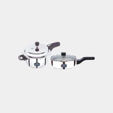 English Royal 3+2 Ltr Pressure Cooker Combo