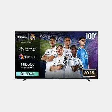 Hisense 100-Inch 4K QLED Smart TV – Best for Home Theater & Gaming | 144 Hz Game Mode, VRR, QLED Color| Dolby Vision & Atmos| AI Picture| HDR10+| Netflix & Prime Video |100Q7Q