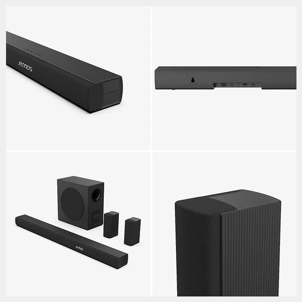 Hisense  5.1 CH Soundbar|Hi-Concerto|Dolby Atmos, DTS:X| Semi wireless rear surround speakers|6.5" wireless subwoofer|EzPlay |AX5100Q