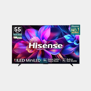 Hisense 55 Inch 55E8S Hi-QLED MiniLED Smart TV | 144Hz Game Mode | Devialet Sound and AI Picture | Dolby Vision IQ | Hands-Free Voice