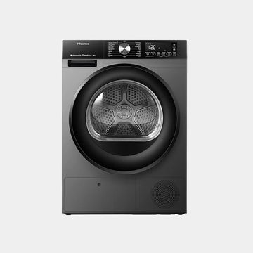 Hisense 9 Kg Heat Pump Dryer with WIFI Connectivity|15 Programs| AI Dry| Allergy Care| Anti Crease| Quick Wash |Drum Clean | DH3S902BT- Black