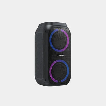 Hisense Party Rocket 160| 160W Max Audio Power| 12 Hrs long playtime|TWS Pair play|Karaoke Mode|5 Lighting effects|Vocal fader|IPX4 Waterproof| Bluetooth 5.0