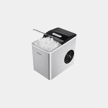 Hisense  Portable Automatic Ice Maker|1L Water Tank| 120W Low-Energy Motor| Compact Hisense Portable Automatic Ice Maker 12-20kg/24H| 12 Ice Cubes in 8-9 Minutes| 1L Water Tank|120W Low-Energy Motor| Compact Countertop Design | ICM1205S-White