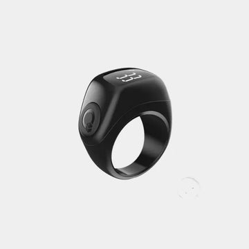 IQibla  J01T Smart  Zikr  Ring  Jood Lite  With  0.6" Screen  18/20/22MM -  Black