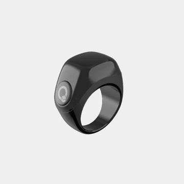 IQibla J01 Smart  Zikr  Ring  Jood OLED 5 Days  Batt With Charging  Case  18/20/22MM -Black