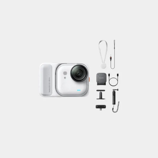Insta360 Go Ultra Creator Bundle Tiny Handsfree 4k Action Cam - Arctic White qatar