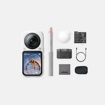 Insta360 X6 Essentials Bundle 8K 360 Camera with 1/1.1'' Sensors | Action Camera| Dual Custom Square 1/1.1" Sensors| Triple AI Chip| Replaceable Lens 2.0| 140 Minutes 8K Video - White