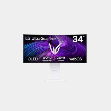 LG 34-Inch Oled 240hz Wqhd Curved Smart Gaming Monitor With 240hz Refresh Rate/ 0.03ms (Gtg) Response Time | 34GX90SA-W AMA