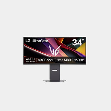 LG 34'' Lg Ultragear™ Wqhd Curved Gaming Monitor, 160hz, 1ms MBR  Nvidia G-Sync | 34G600A-B AMA