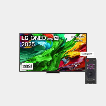 LG 86 Inch QNED  Evo Ai QNED86 4k, 120 Hz Smart Tv, Ai Magic Remote, Webos 25 - 86QNED86A6A