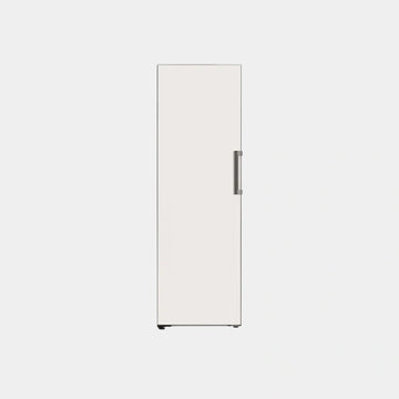 LG Smart Upright Freezer | 355L Capacity | Linear Cooling with Wifi | LOB454FGQM.ABERGCC - Beige Glass