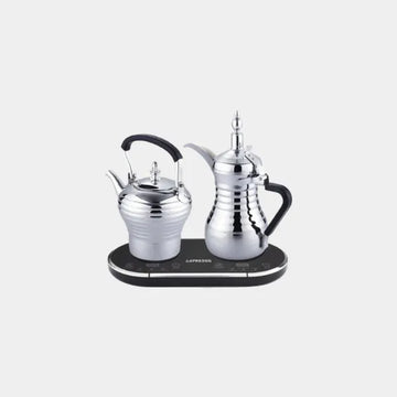 LePresso Dallah Arabic Coffee & Tea  Programmed For Optimal Brewing - Silver