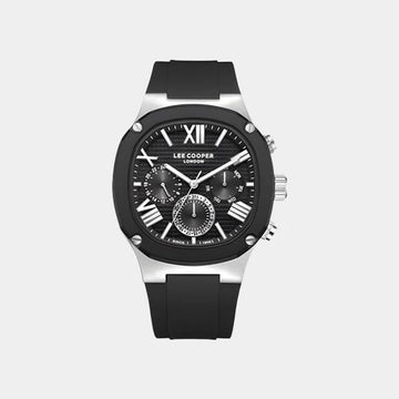 Lee Cooper Men's Multi Function Black Dial Watch - LC08150.351