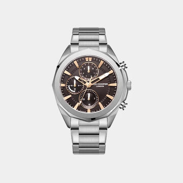 Lee Cooper Men's Multi Function Dark Brown Dial Watch - LC08005.360