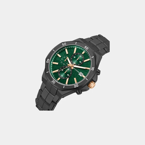 Lee Cooper Men's Multi Function Dark Green Dial Watch - LC08087.070 in qatar