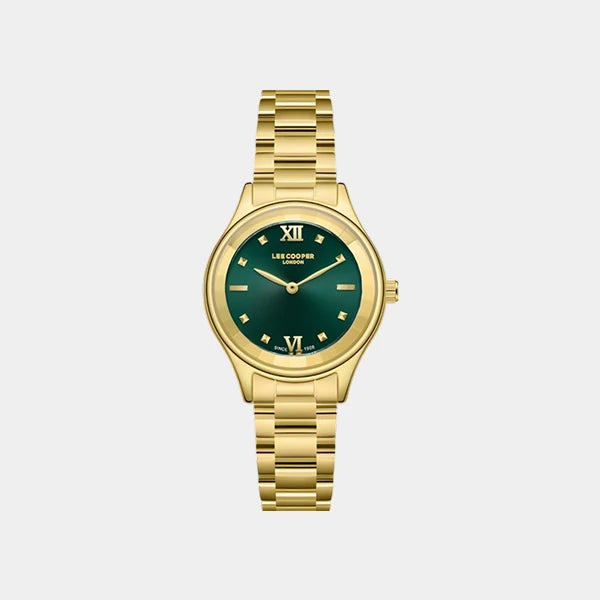 Lee Cooper Women's Analog Dark Green Dial Watch - LC08157.170