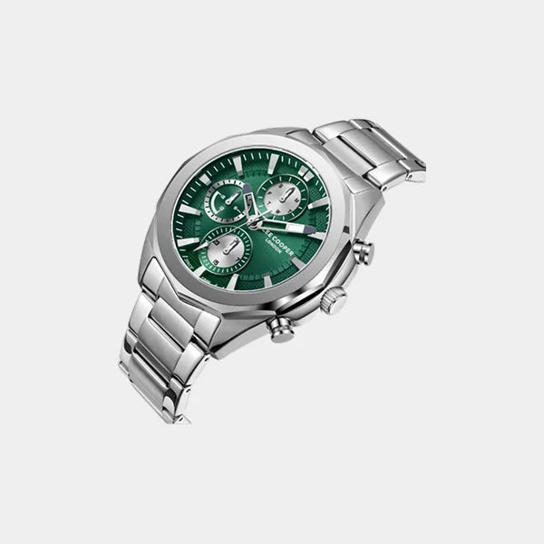 Lee Cooper Men's Multi Function Dark Green Dial Watch - LC08005.370